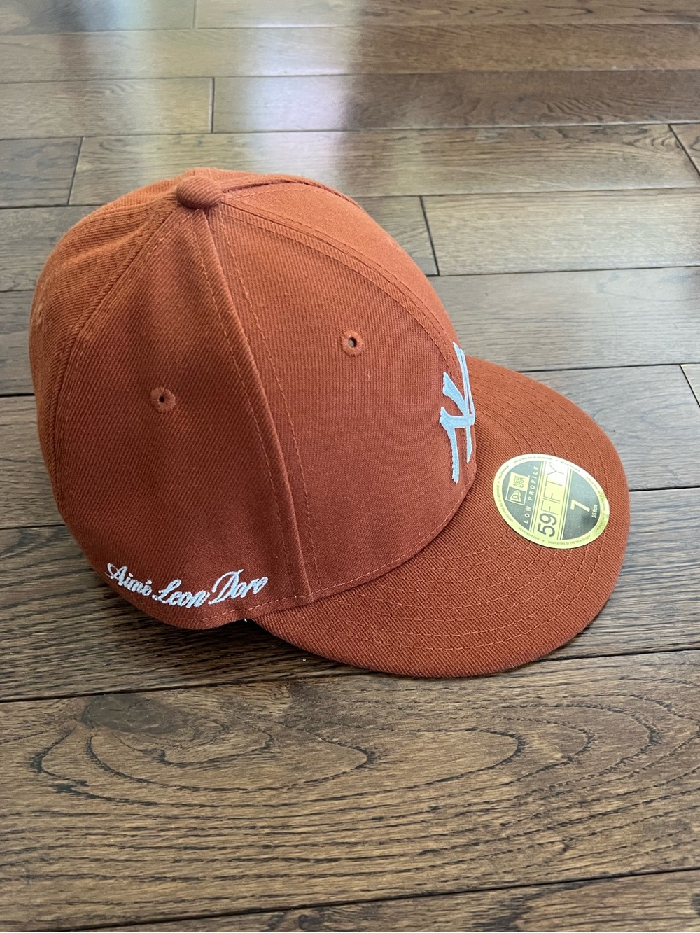 Aime Leon Dore Rust Orange & White Fitted Cap size 7
